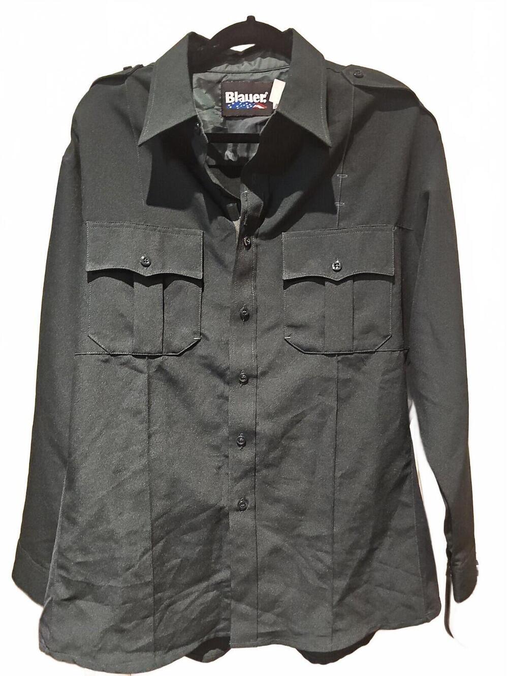 Blauer Spruce Green Long Sleeve Polyester Supershirt Size 16.5 NWT
